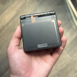 Console Nintendo Gameboy Advance SP Clear Black Refurbished with IPS V2 screen