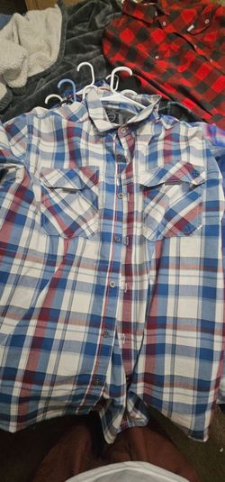 4 Men’s XXL Button-Down & Flannel Shirt Lot (ATG Wrangler, INC, Avalanche)