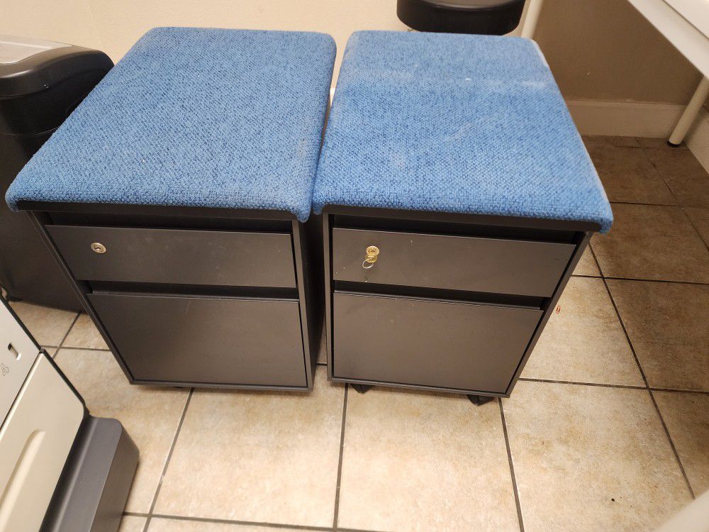2 Small File Cabinets