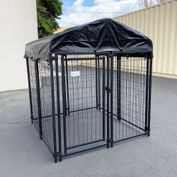 $170 (New) Heavy duty kennel with cover dog cage crate pet playpen (4’l x 4’w x 4.5’h)