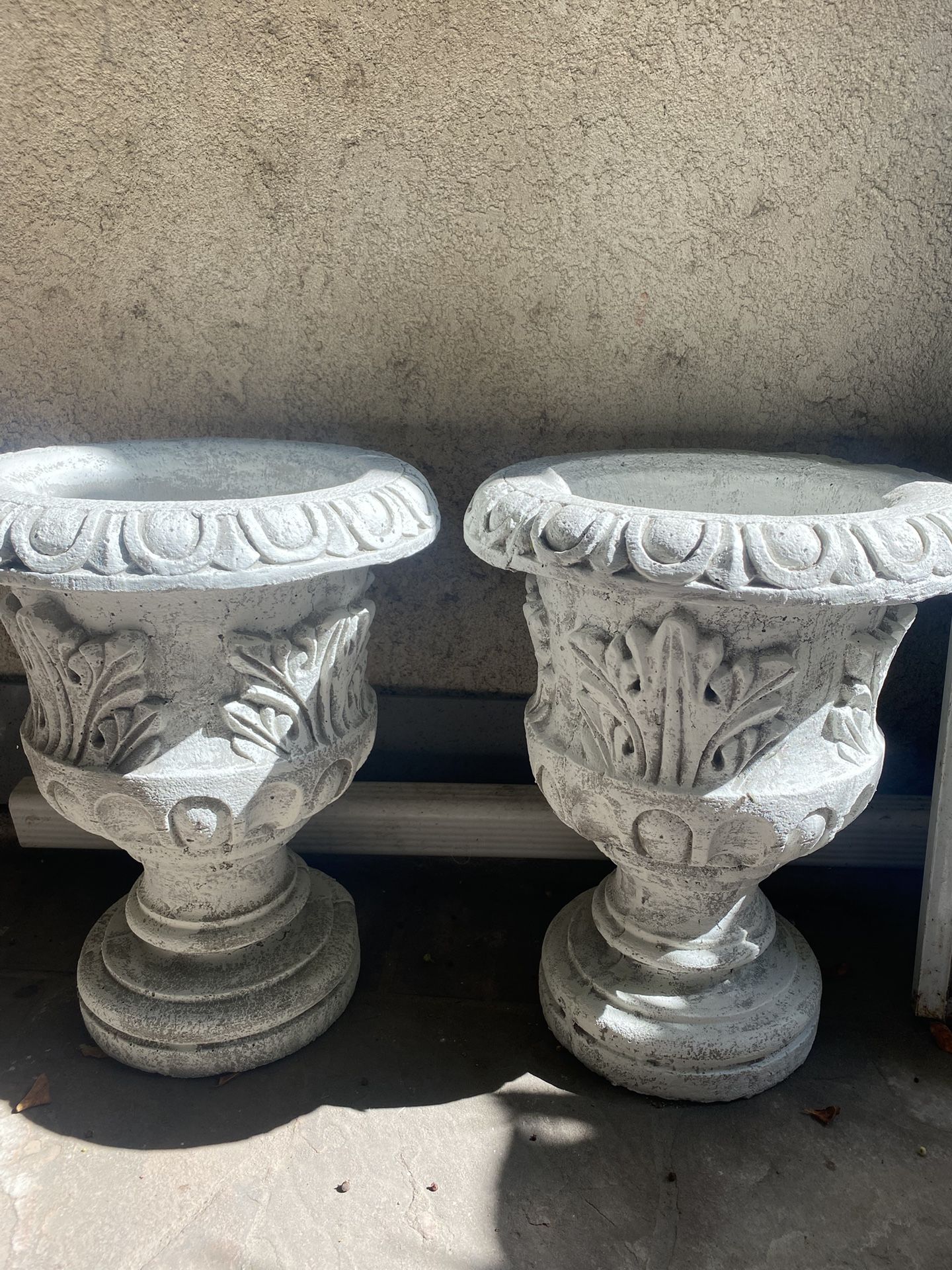 Set De 2 Macetas De Cemento