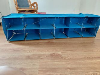 Blue fabric 12 compartment  organizer