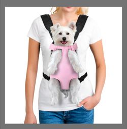Adjustable Pet Carrier Backpack for Small Dogs Pink
