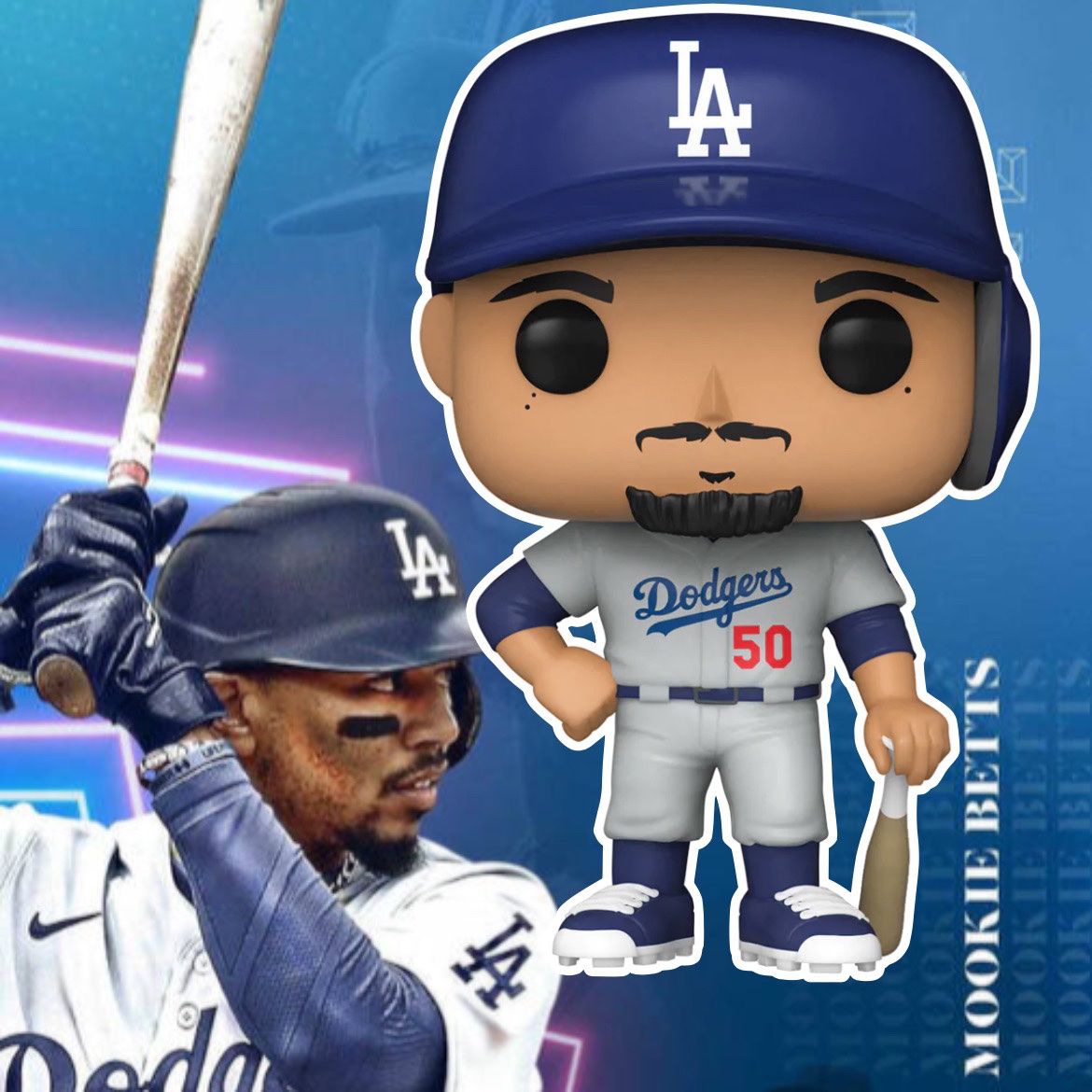Funko Pop! Mlb: Los Angeles Dodgers - Mookie Betts (home Uniform