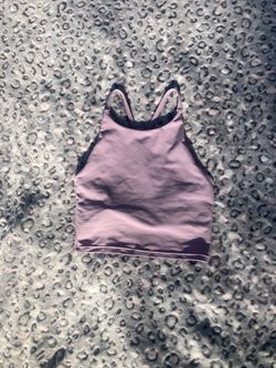 Mauve Athletic Sports Bra Crop Top
