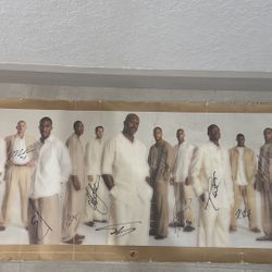 Miami Heat Big Three Signed Team Poster – Multiple Autographs 