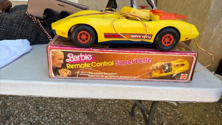 Vintage 1979 Barbie Remote Control SuperVette w/ Original Box