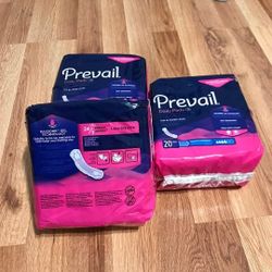 4 Packs Prevail Bladder Leak Incontinence Control Pads Elderly