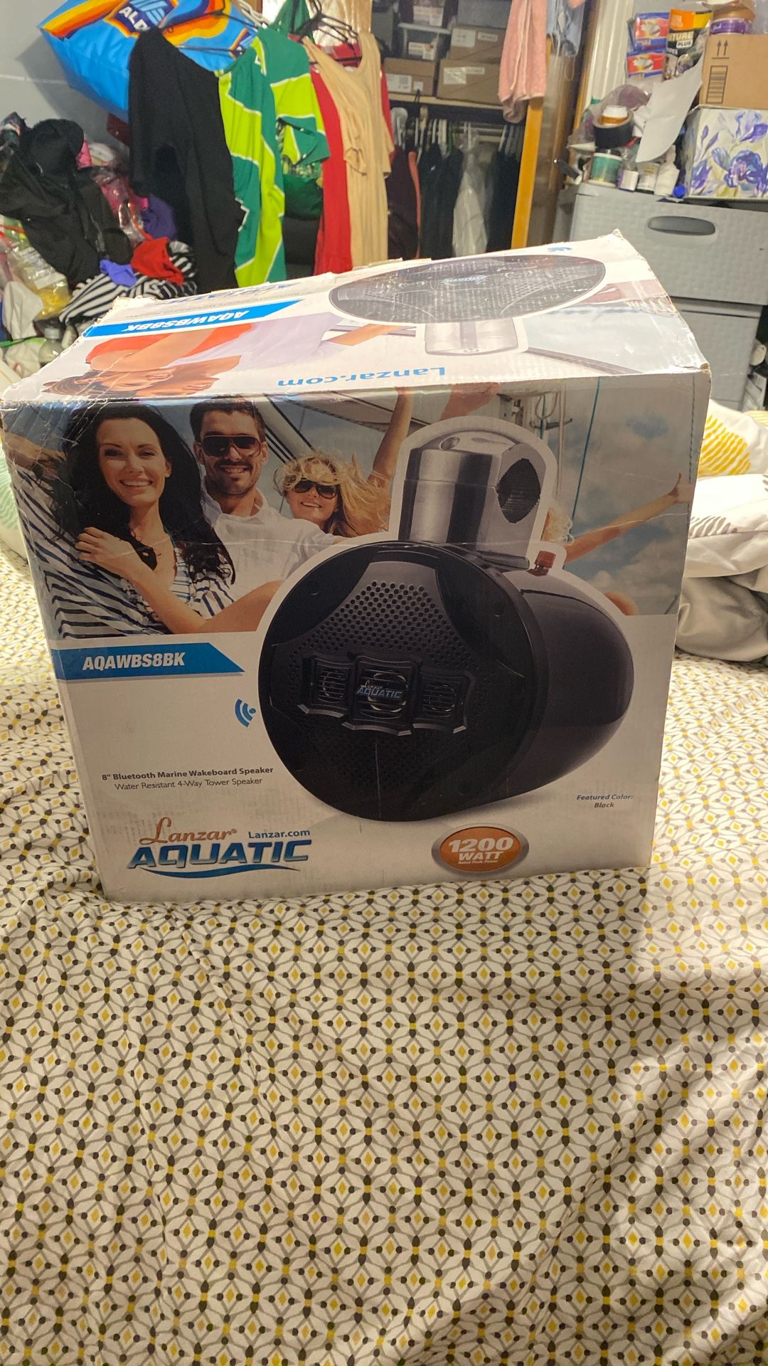 Lanzar Aquatic 8” Bluetooth Marine Speaker 1200 Watts
