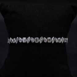 Multishape Tennis Bracelet – 14K White Gold | 12.10 CTW | 7 Inch (LAB)