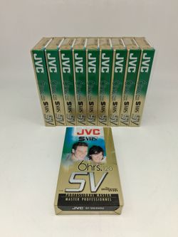 10 New S-VHS tapes, $60 or $7 each