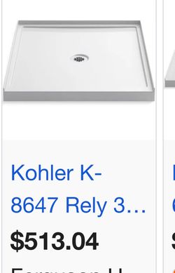 Kohler shower pan