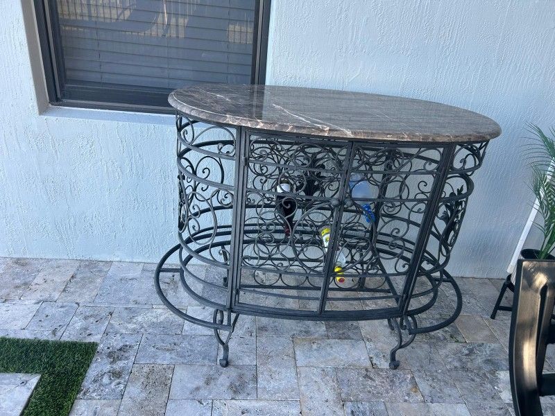 Marble Top Wine Rack