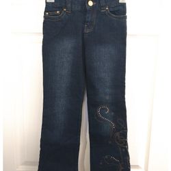 Disney 'Secret Star' Distressed Look Denim Jeans - Girls Size - Tween 6  *NWOT*