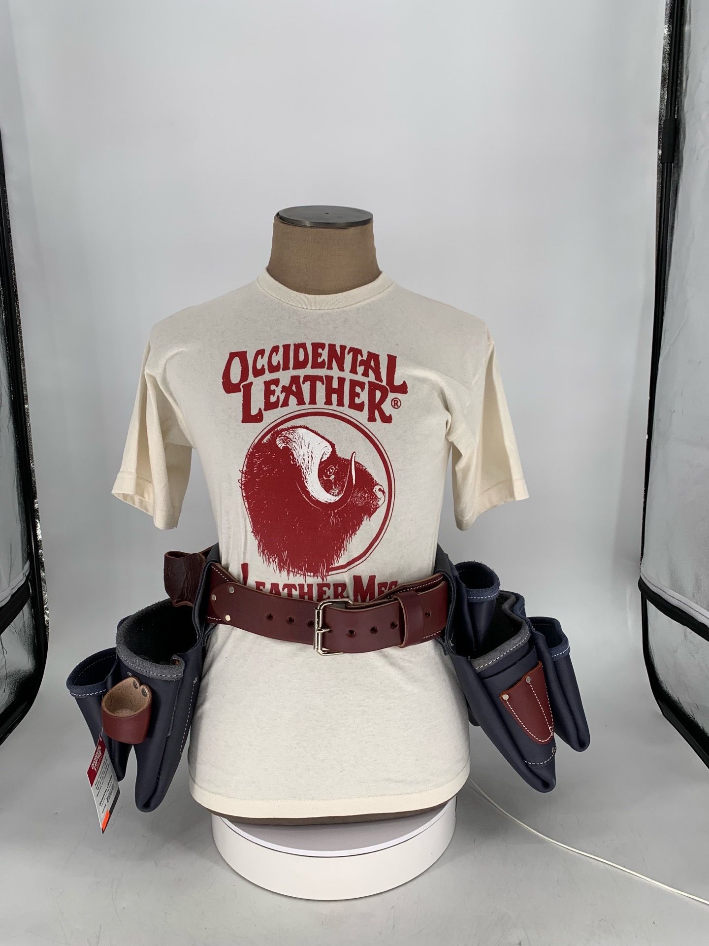 OCCIDENTAL LEATHER NR5080DB - Old Glory - Limited Edition Pro Framer™ Tool Belt Setup with Double Outer Bag