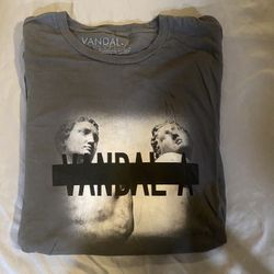 Vandal-A OG T-Shirt, color- Gray , size 4XL