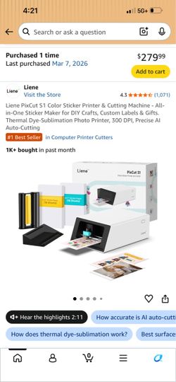 Sticker Printer & Cutter and photo printer