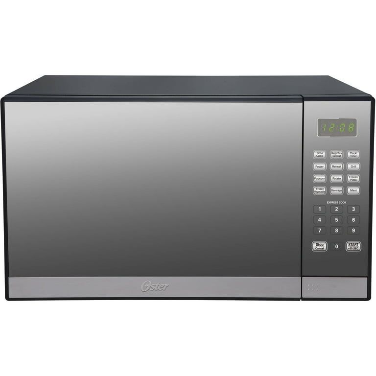 Oster Mirror Finished Microwave 1.3 Cu. Ft. Stainless Steel Grill