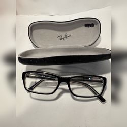 Ray-Ban Black Frames with Case