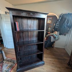 solid wood bookshelf 