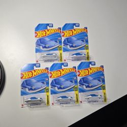 Hotwheels Porsche 911 Carrera Clip Key-Chain Set Of 5