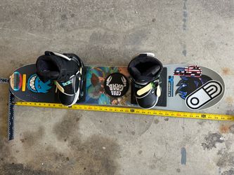 Burton kids snowboard with bindings and Vans boots
