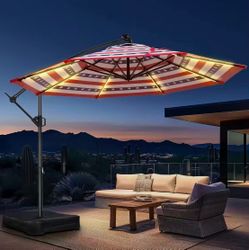 āļø HOMSHADE Offset Patio Umbrella + Base Included š“