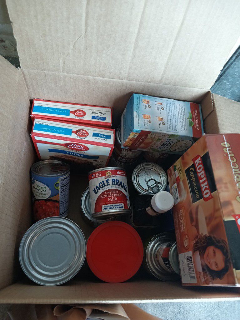 Free Canned Food And Other Food Items