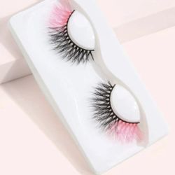 Pink & Black Eyelashes 
