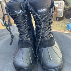 BOOTS 🥾 BLACK by TOTES MEN’S  Size 8. “NEW”