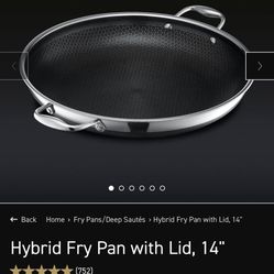 Hybrid Fry Pan with Lid, 14"