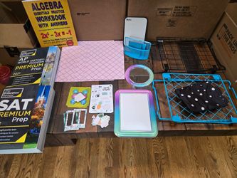 Student Study & Locker Bundle: SAT, AP, Algebra, shelves, magnet wallpaper, etc