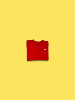 Vintage adidas climalite athletic shirt red mens size XL