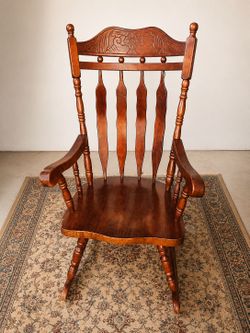 Antique Solid Wood Rocking Chair