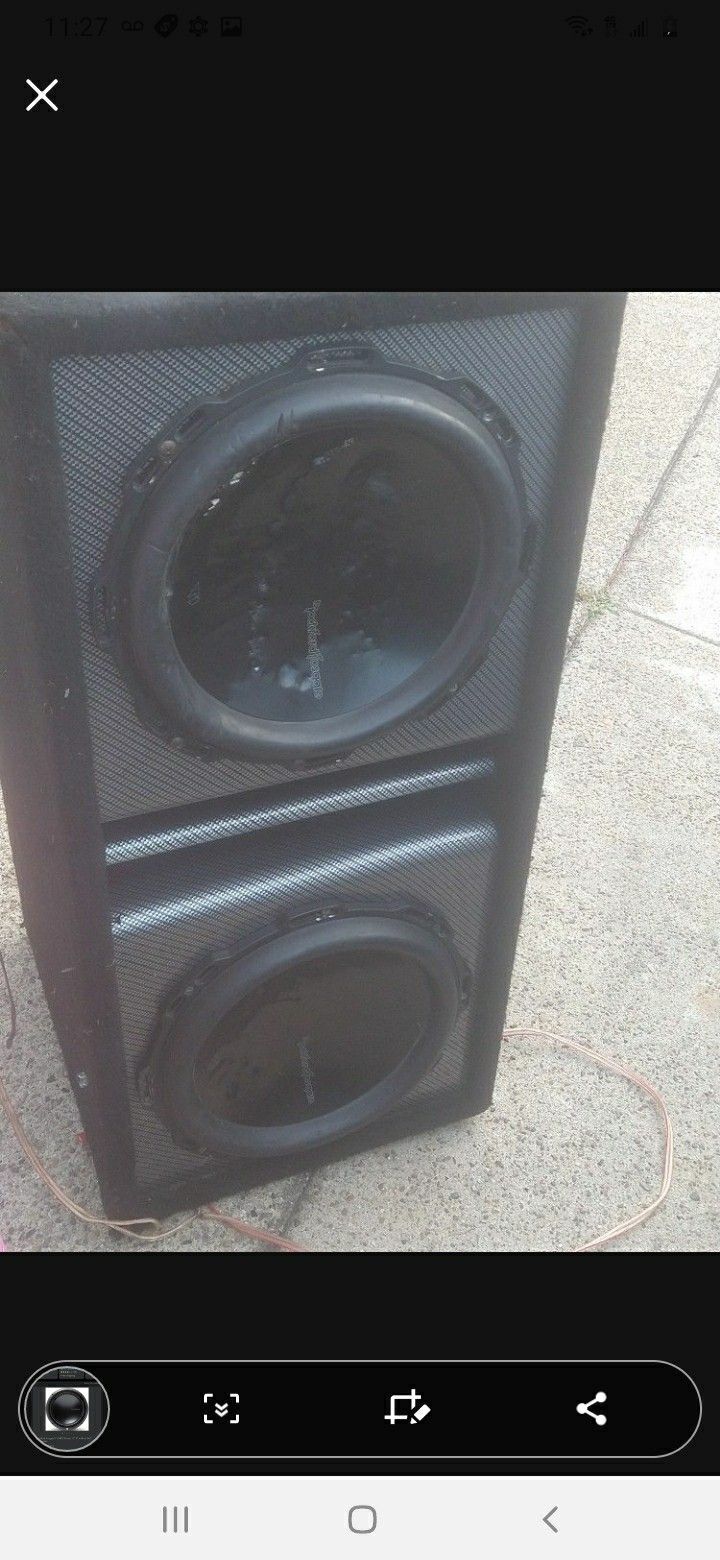 2 12" Fosgate T1 Subs With Fiber Box Not Cheap Subs