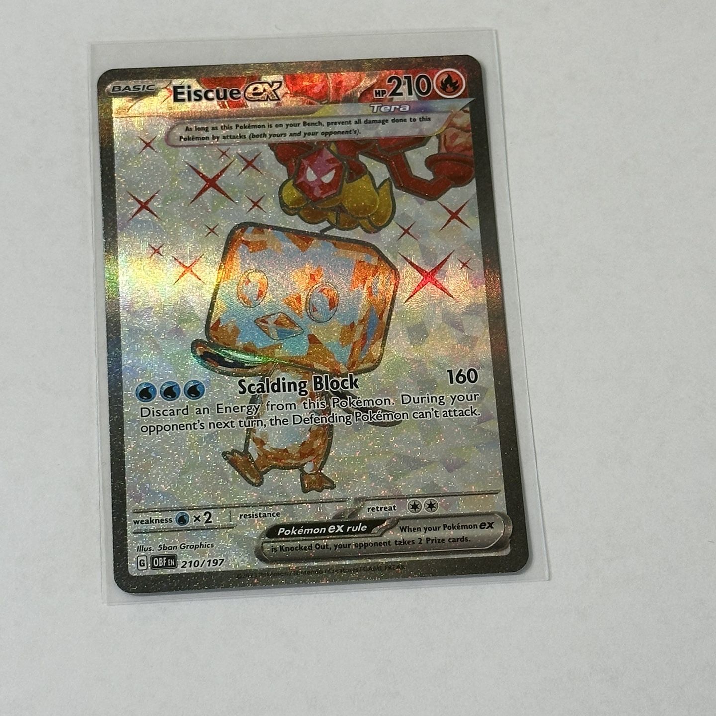 eiscue ex pokemon card value PSA10【POKEMON sv3 121/108】EISCUE ex【SR】 – kurocardshop main image 1