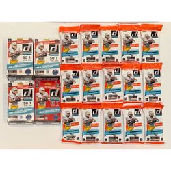 2021 Panini Donruss Football Hanger Boxes + Value Packs - 4 Box + 15 Fat Cello Pack Lot - NFL Cards NEW