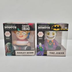 Harley Quinn #050 & The Joker #051 Knit Series Collectible Vinyl Figure 5" H New