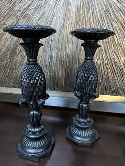 Pair of Black Candlesticks