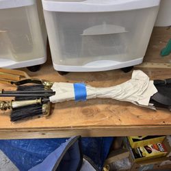 Vintage Brass Fireplace Tools