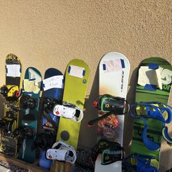 snowboards/Snowboard Boots/Helmets/Goggles/Ski Mask, Masks/Gloves/Pants/Coats