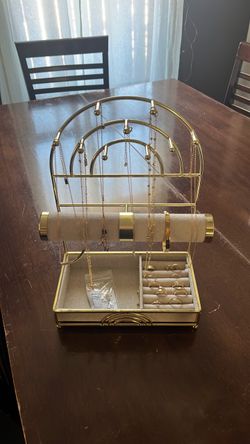 Jewelry Organizer Stand with Tray
