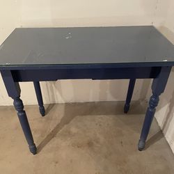 Antique Blue Painted Table 