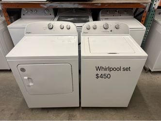 Whirlpool Washer and Dryer Set