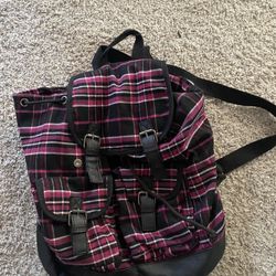 Plaid Backpack/purse For Sale!