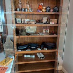 Custom Made Glass Doored Bookcase