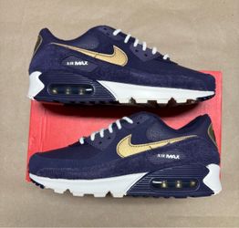 Nike Air Max 90 NFL Minnesota Vikings Mens sz 8.5 Running Shoes Rare NEW!