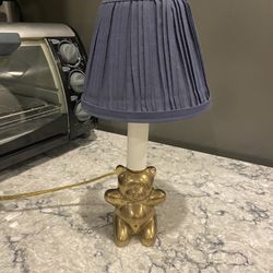 Brass Teddy Bear Lamp