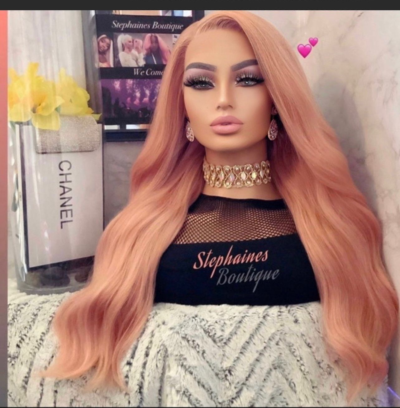 Human Hair Blended Lace Front Wig 