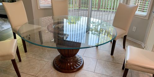 60 inch Glass Kitchen Table (No Chairs🪑 )